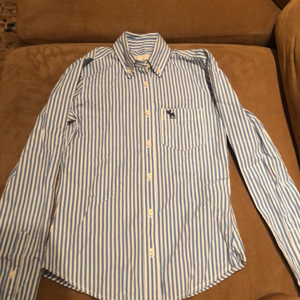 Girls Abercrombie stripe shirt